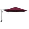 vidaXL Parasol de jardín Manual Rojo y Negro 248 x 248 x 148 cm