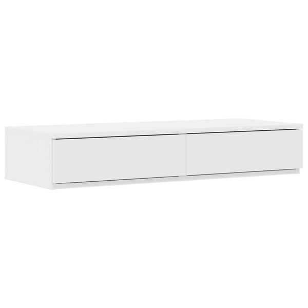 vidaXL Cama con almacenamiento con cajón Blanco 236.5 x 80 x 31.5 cm
