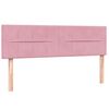 vidaXL Cama box spring con colch&oacute;n terciopelo rosa 160x220 cm