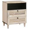 vidaXL Mesa de noche Blanco 50 x 33 x 62 cm Madera de ingenier&iacute;a