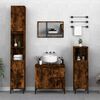 vidaXL Armario de baño madera contrachapada roble ahumado 65x33x60 cm