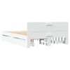 vidaXL Estructura de cama con cabecero sin colch&oacute;n blanco 120x200 cm