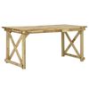 vidaXL Mesa de jard&iacute;n de madera 160x79x75 cm