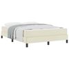 vidaXL Estructura de cama con colch&oacute;n Crema 160 x 200 cm tela