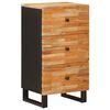 vidaXL Armario auxiliar Marr&oacute;n 40 x 33 x 75 cm Madera de mango maciza