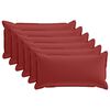 vidaXL Funda de almohada 6 uds. HOUTEN Rojo vino 40 x 70 cm Poli&eacute;ster