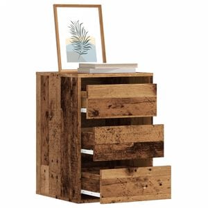 vidaXL Cajonera esquina madera ingenier&iacute;a roble envejecido 40x41x58 cm