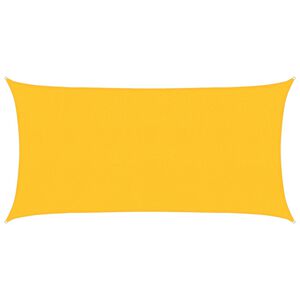 vidaXL Toldo de vela HDPE amarillo 160 g/m&sup2; 2x4 m