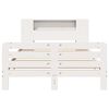 vidaXL Estructura de cama sin colch&oacute;n madera de pino blanca 140x190 cm