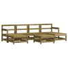 vidaXL Juego de muebles de jard&iacute;n 7 pzas madera de pino impregnada