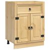 vidaXL Armario SKI Marr&oacute;n Miel 60 x 46 x 81,5 cm Madera de pino macizo