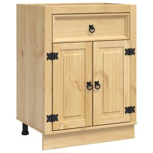 vidaXL Armario SKI Marr&oacute;n Miel 60 x 46 x 81,5 cm Madera de pino macizo