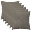 vidaXL Coj&iacute;n con almohada HEERLEN 6 uds. Gris Claro Terciopelo