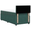vidaXL Cama box spring con colchón terciopelo verde oscuro 90x200 cm