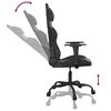 vidaXL Silla gaming cuero sint&eacute;tico negro