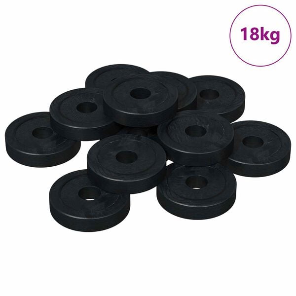 vidaXL adecuado para arandelas planas 36000 pcs Negro &empty;15 x 3 mm