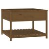 vidaXL Jardinera y estante madera maciza pino marr&oacute;n 111,5x111,5x81 cm