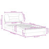 vidaXL Estructura de cama sin colch&oacute;n Hvar cuero sint&eacute;tico negro 100x200 cm