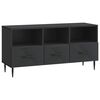 vidaXL Mueble de TV Negro 102 x 34,5 x 50 cm Madera de Ingenier&iacute;a