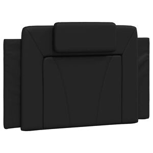 vidaXL Cabecero de cama acolchado Viana cuero sint&eacute;tico negro 80 cm