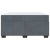 vidaXL Estructura de cama con colch&oacute;n Gris oscuro 140 x 200 cm tela