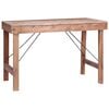 vidaXL Mesa de comedor de madera maciza reciclada 120x60x80 cm