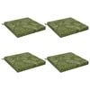 vidaXL Cojines para asiento SOEST 4 uds. 100% Poli&eacute;ster