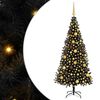 vidaXL &Aacute;rbol de Navidad con 300 LED con soporte Negro 180 cm PVC