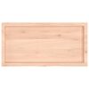 vidaXL Tablero de mesa madera maciza roble sin tratar 100x50x(2-4) cm
