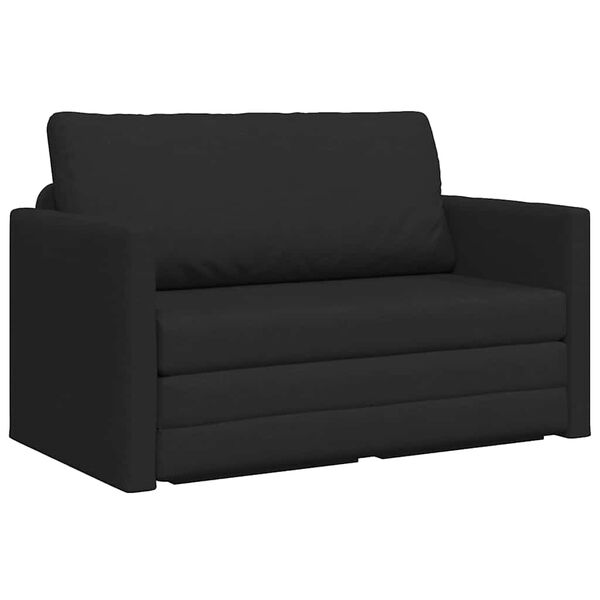 vidaXL Sof&aacute; cama 110cm Negro tela