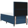 vidaXL Cama tipo Box Spring con colch&oacute;n Azul 90 x 200 cm tela
