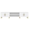 vidaXL Mueble de TV blanco 180x31,5x40 cm madera de ingeniería