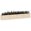 vidaXL Jardinera Marfil 320 x 40 x 45 cm Acero