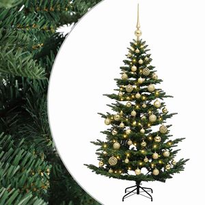 vidaXL &Aacute;rbol de Navidad artificial con bolas 120 cm 150 LED