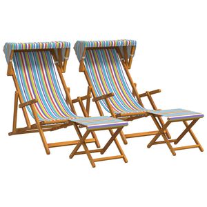 vidaXL Silla de terraza 4 uds. 3 Posici&oacute;n Madera de Eucalipto Maciza