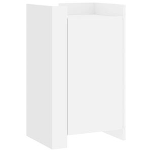 vidaXL Aparador de madera de ingenier&iacute;a blanco 45x35x75 cm