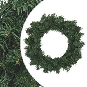 vidaXL Corona de Navidad Verde Di&aacute;m. 30 cm PVC