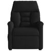vidaXL Sillón reclinable de tela negro