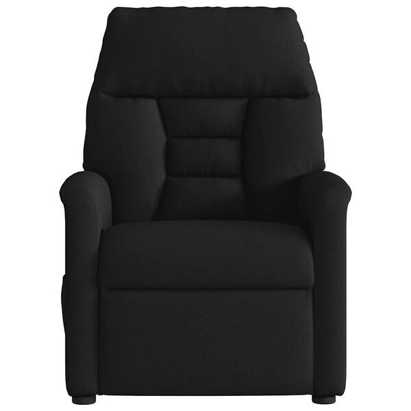 vidaXL Sillón reclinable de tela negro