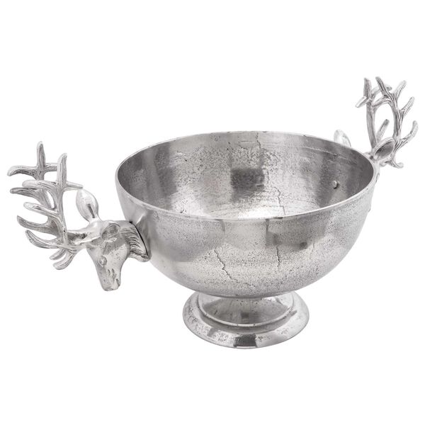 vidaXL Taza Plateado 62 x 35 x 33 cm Aluminio