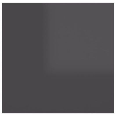 vidaXL Mesitas de noche 2 unidades gris con brillo 30,5x30x30 cm