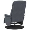 vidaXL Sill&oacute;n reclinable masaje con reposapi&eacute;s terciopelo gris oscuro