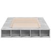 vidaXL Estructura de cama madera de ingenier&iacute;a gris hormig&oacute;n 120x200cm