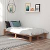 vidaXL Estructura de cama de madera de teca maciza 100x200 cm