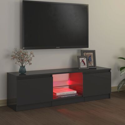 vidaXL Mueble para TV con LED gris 120x30x35,5 | vidaXL.es