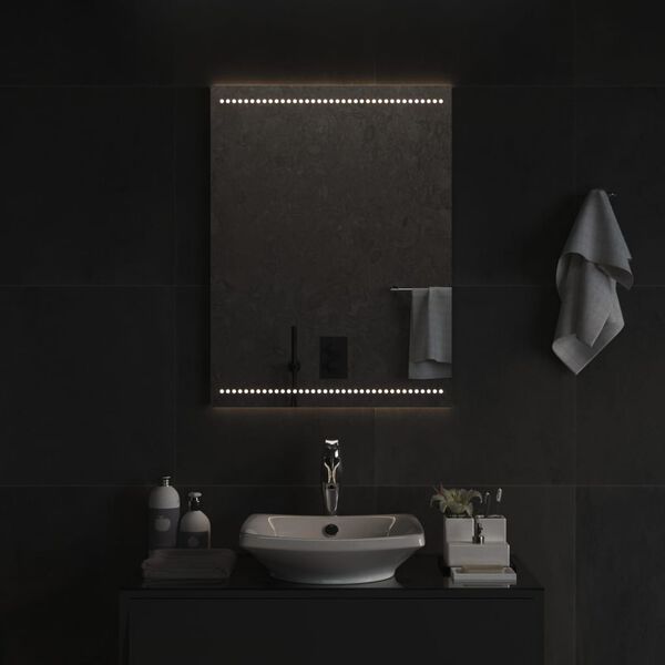 vidaXL Espejo de ba&ntilde;o con LED 60x80 cm
