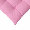 vidaXL Cojines para asiento 2 pcs Rosa 40 x 40 x 6 cm tela