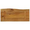 vidaXL Tablero de mesa borde natural madera maciza mango 80x40x3,8 cm