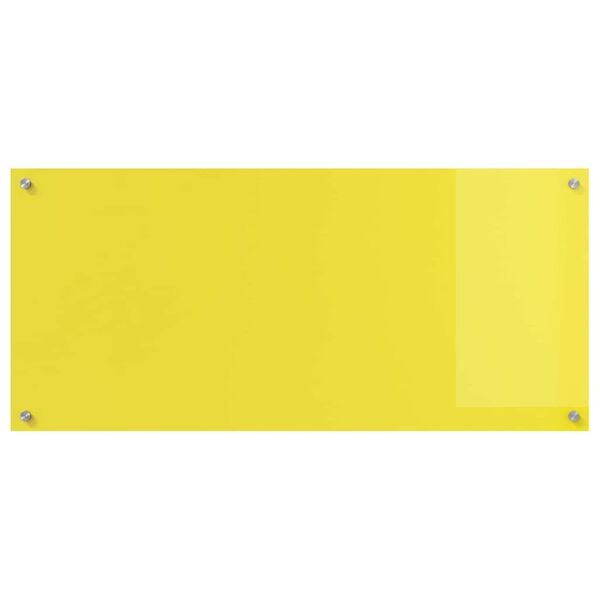 vidaXL Salpicadero de cocina 2 pcs Amarillo 110 x 50 cm