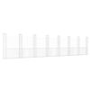 vidaXL Cesta de gaviones forma de U 8 postes de hierro 860x20x200 cm
